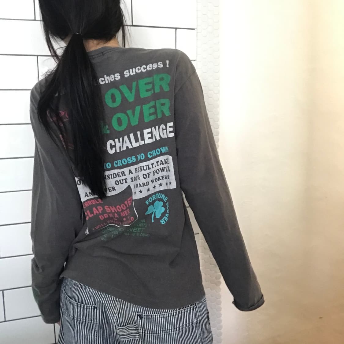 빈티지 그래픽 롱슬리브 티셔츠 상품이미지3