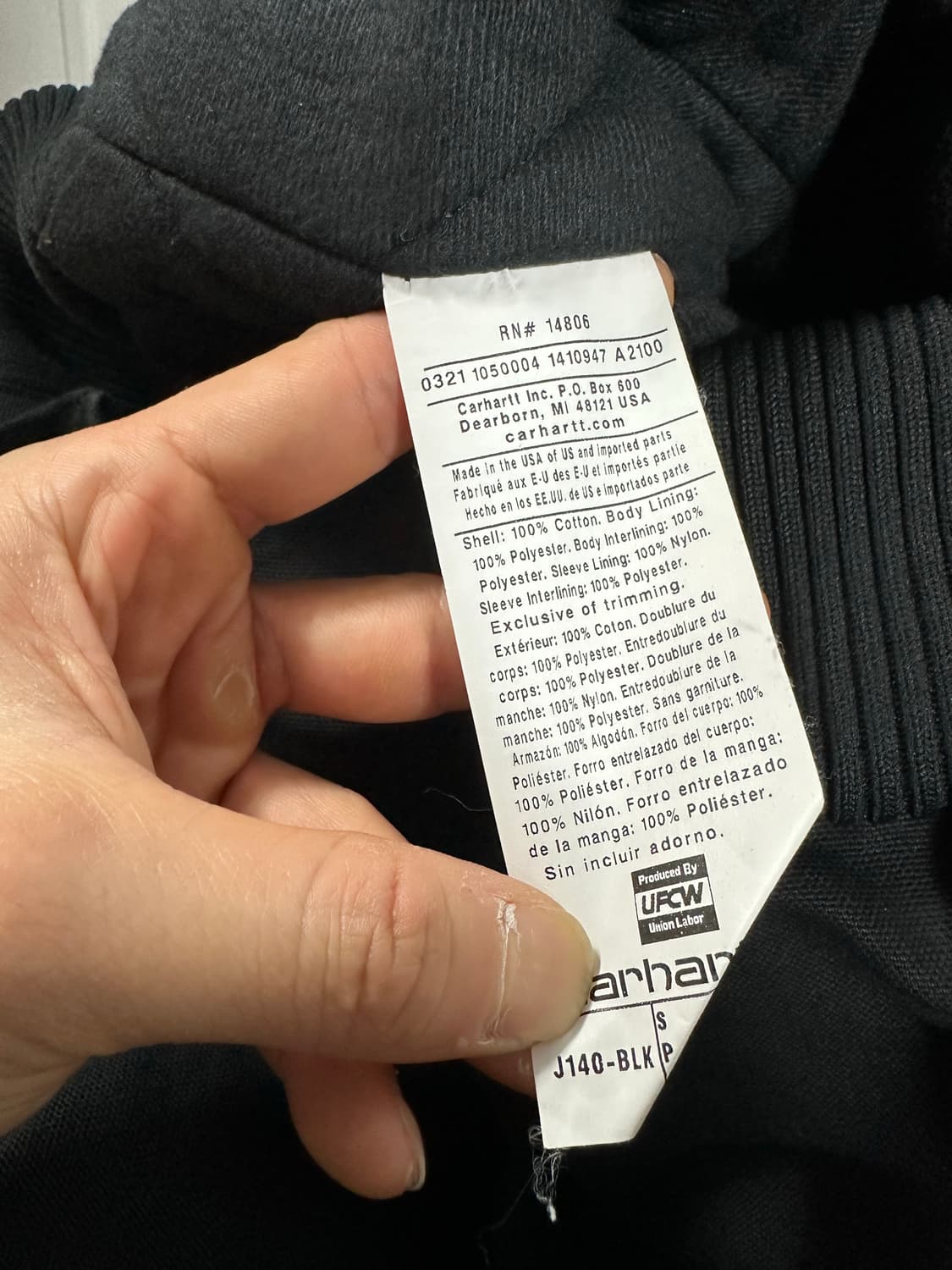 칼하트 J140 덕 액티브 자켓 상품이미지4