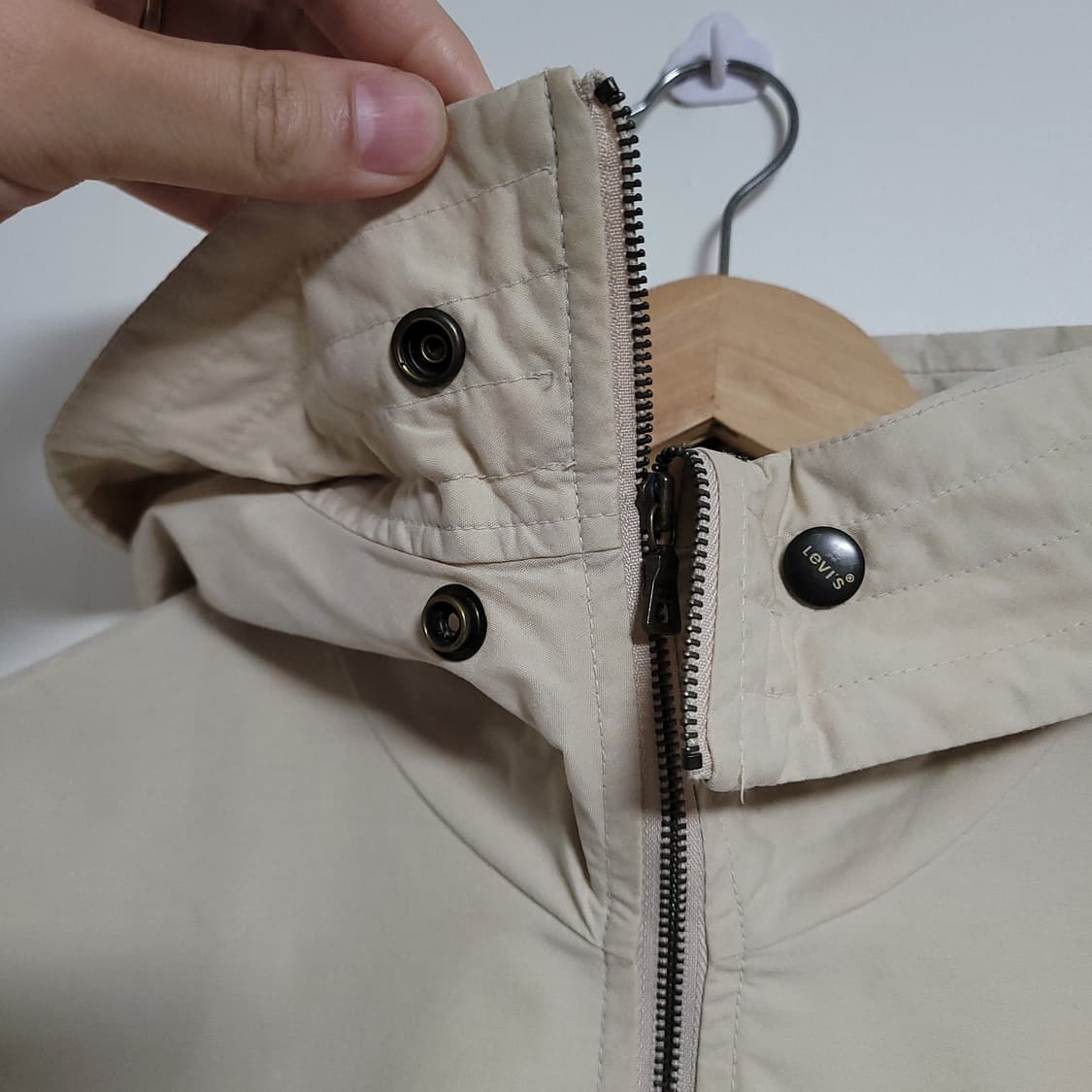 (90) LEVI'S 리바이스 레드택 베이지 후드 집업 자켓 상품이미지2