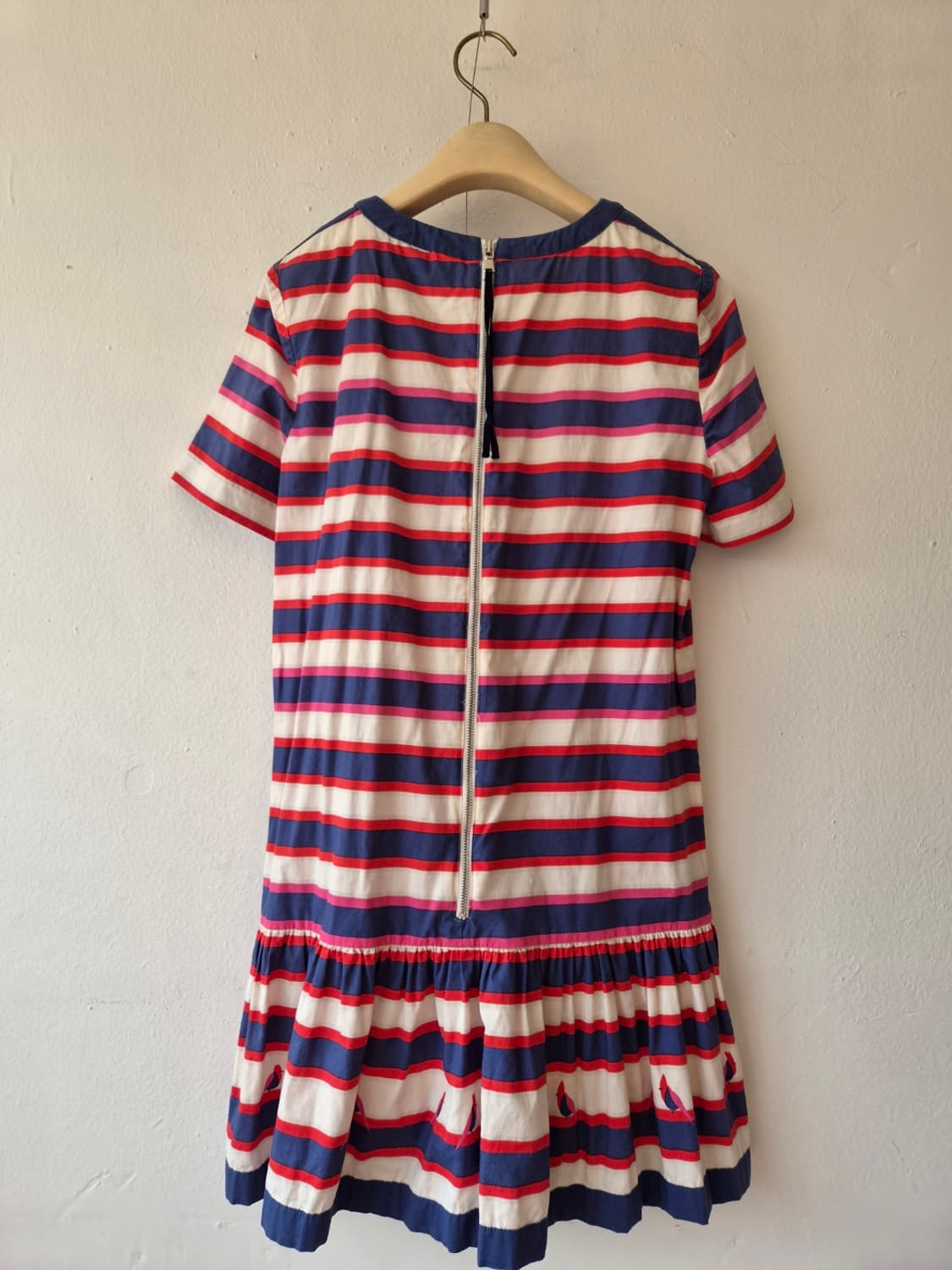 마크바이마크제이콥스 여성 스트라이프버드반팔롱블라우스 0사이즈 상품이미지3