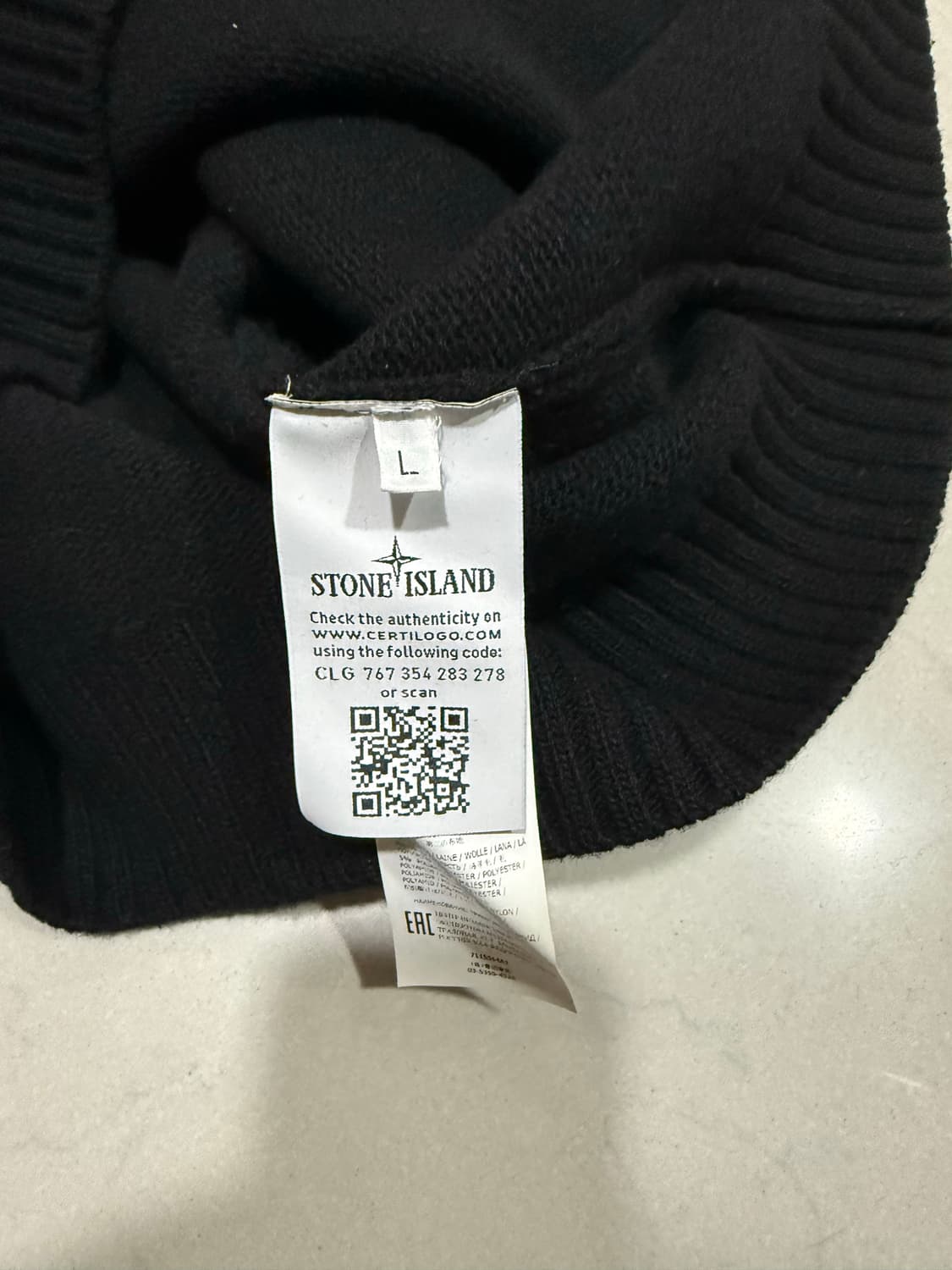 [당일출고,L사이즈] 스톤아일랜드 램스울 니트 가디건 상품이미지5