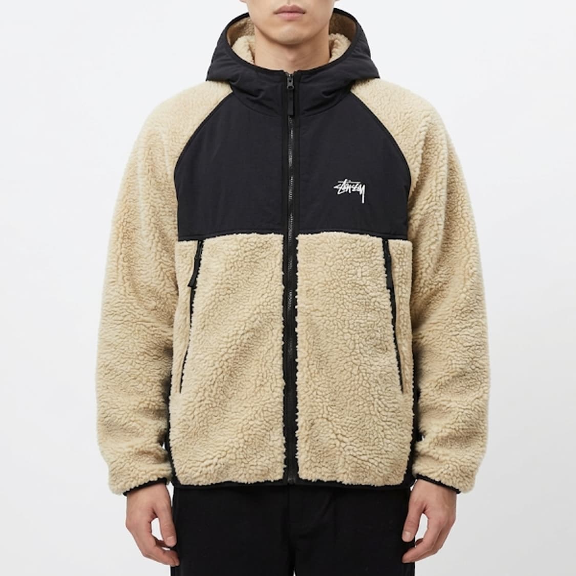 2023 빈티지 Stussy 쉐르파 패널드 후드 자켓 상품이미지1
