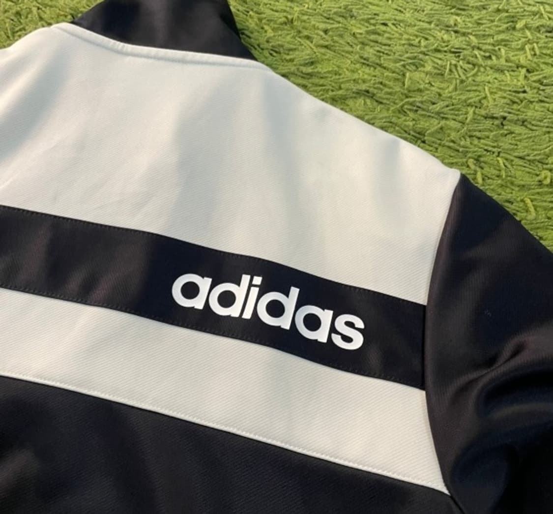 아디다스 블랙 검정 트랙탑 져지집업 95/M 상품이미지3