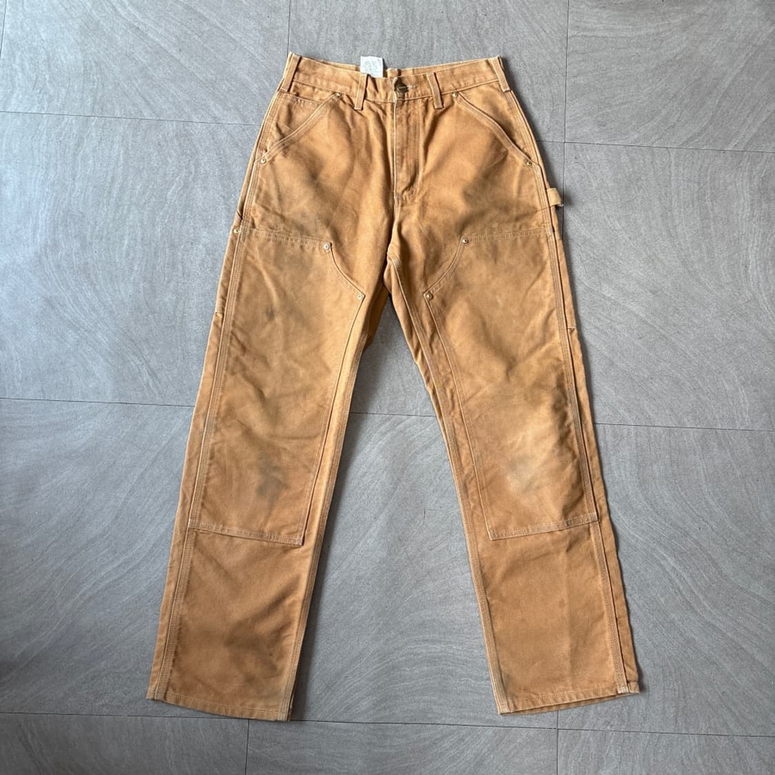 칼하트 정품 브라운 더블니 팬츠 바지 상품이미지1