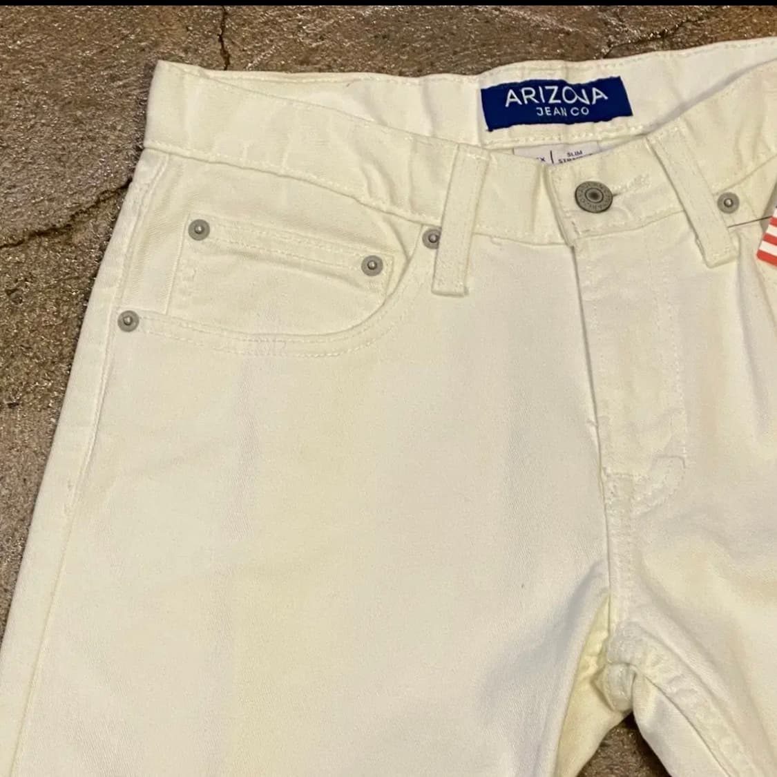 미국 빈티지 애리조나 진 화이트 청바지 상품이미지3