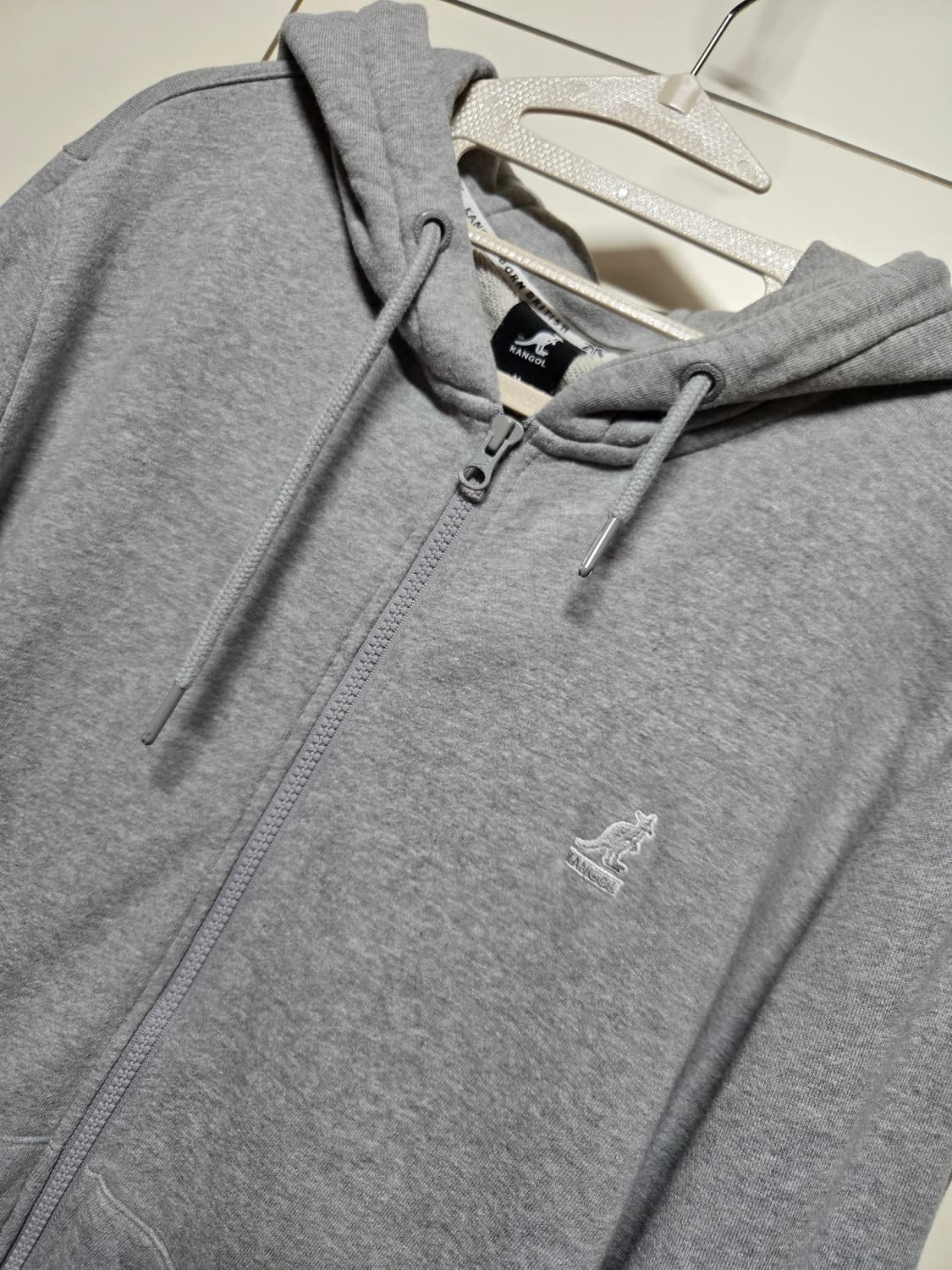 캉골 멜란지그레이 후드 집업 상품이미지1