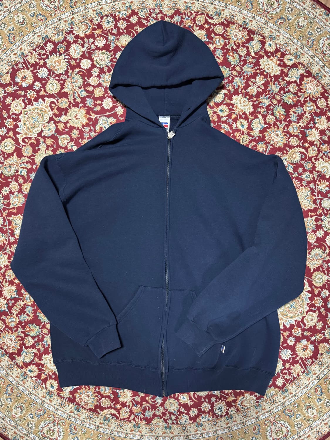 90s 러셀 후드집업 네이비 상품이미지1