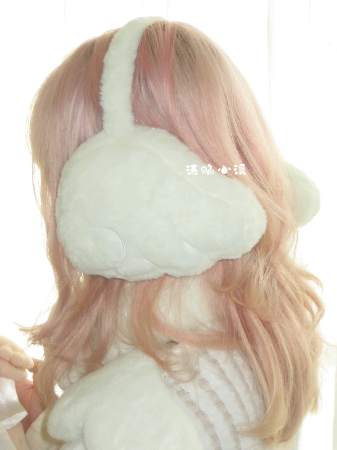 묘랑 크림 롤 스네일 천사날개 귀마개 상품이미지2