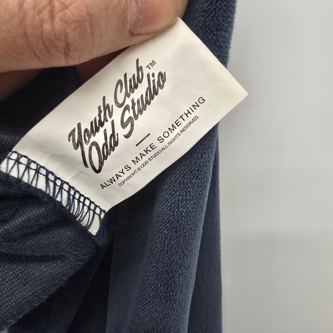 오드스튜디오 ODSD 벨벳 트레이닝 상의 네이비 L 상품이미지4
