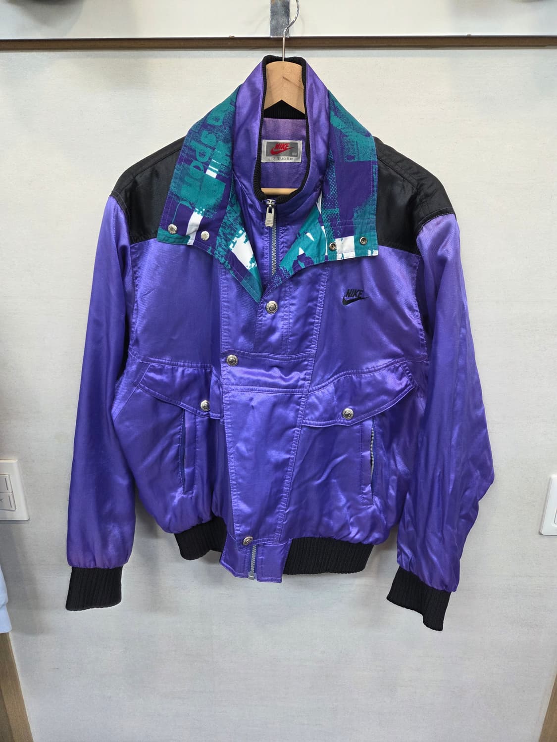 나이키 올드스쿨 빈티지 90s 삼나스포츠 이중카라 자켓 L 상품이미지1