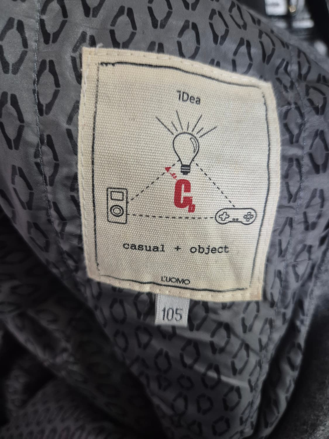 워모(luom9)모직  회색 숏 코트 상품이미지9