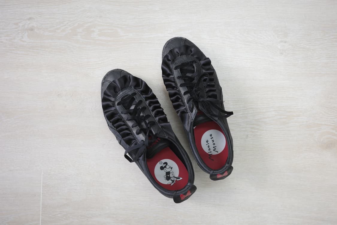 오니츠카타이거X디즈니 미니마우스 Frill black shoes 상품이미지1