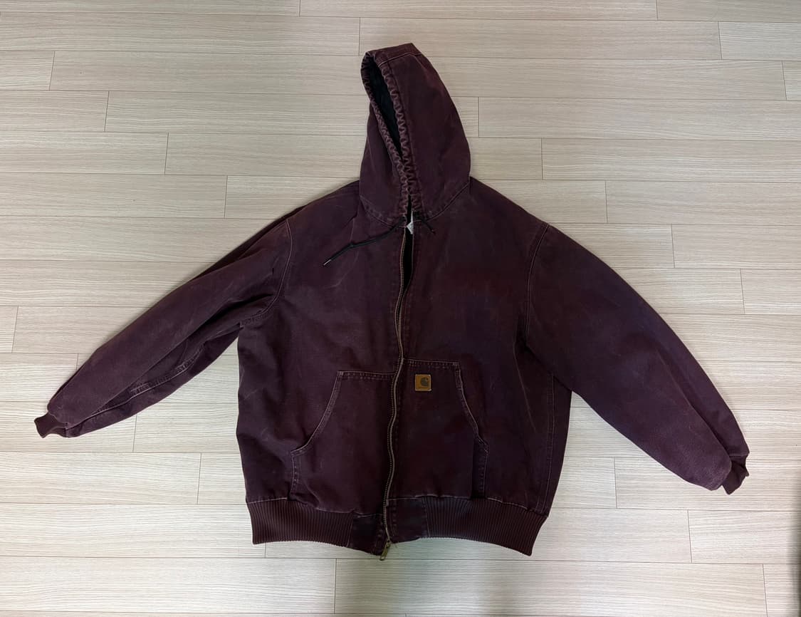[빈티지/희귀] 칼하트 J130 액티브 자켓 Deep Wine (XL) 상품이미지1