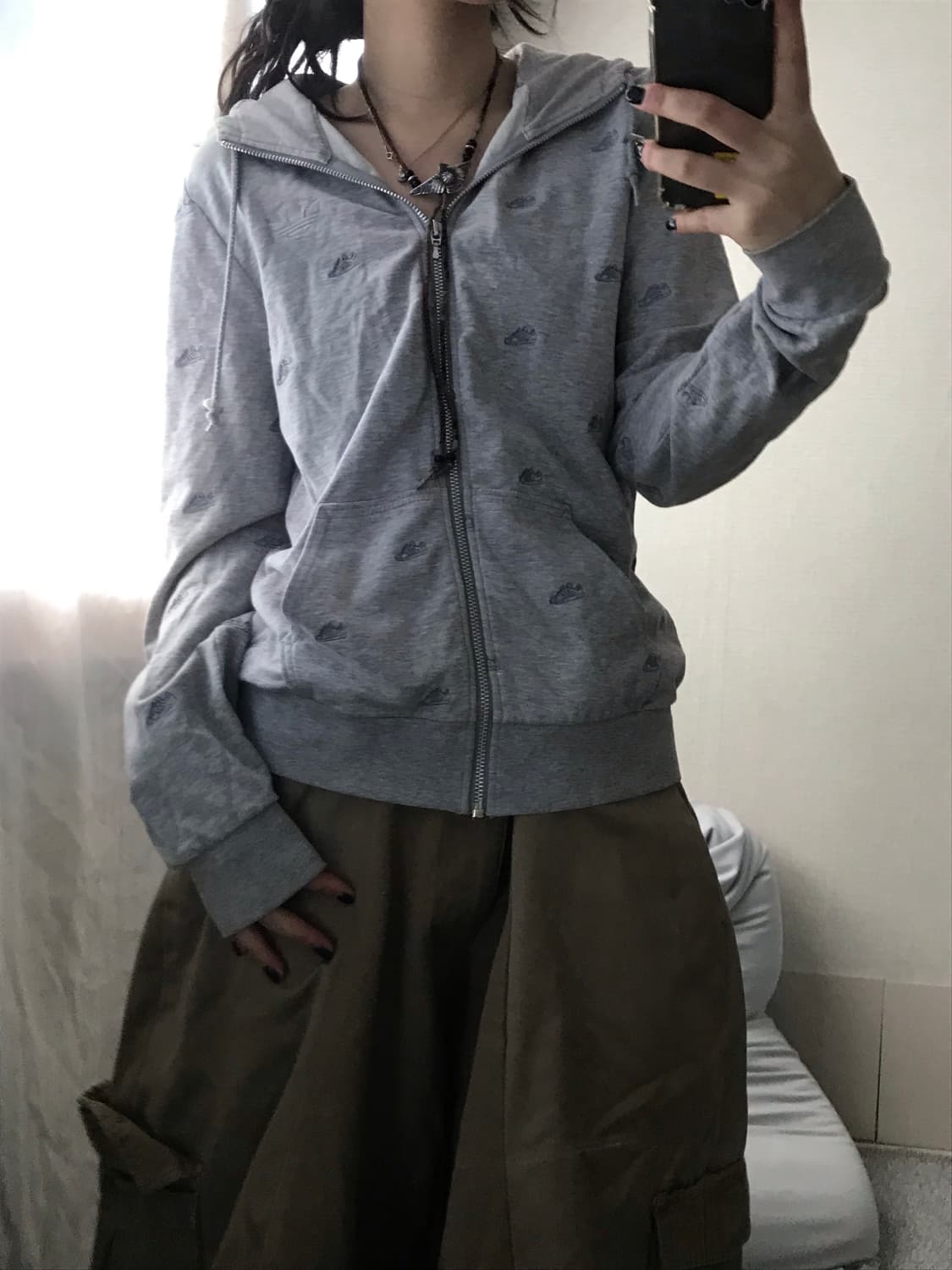 아디다스 그레이 파이어버드 슈퍼스타 후드집업 상품이미지1