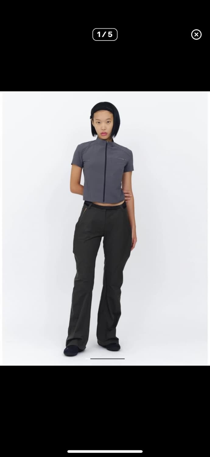 혜인서 크롭 집업 셔츠  상품이미지3