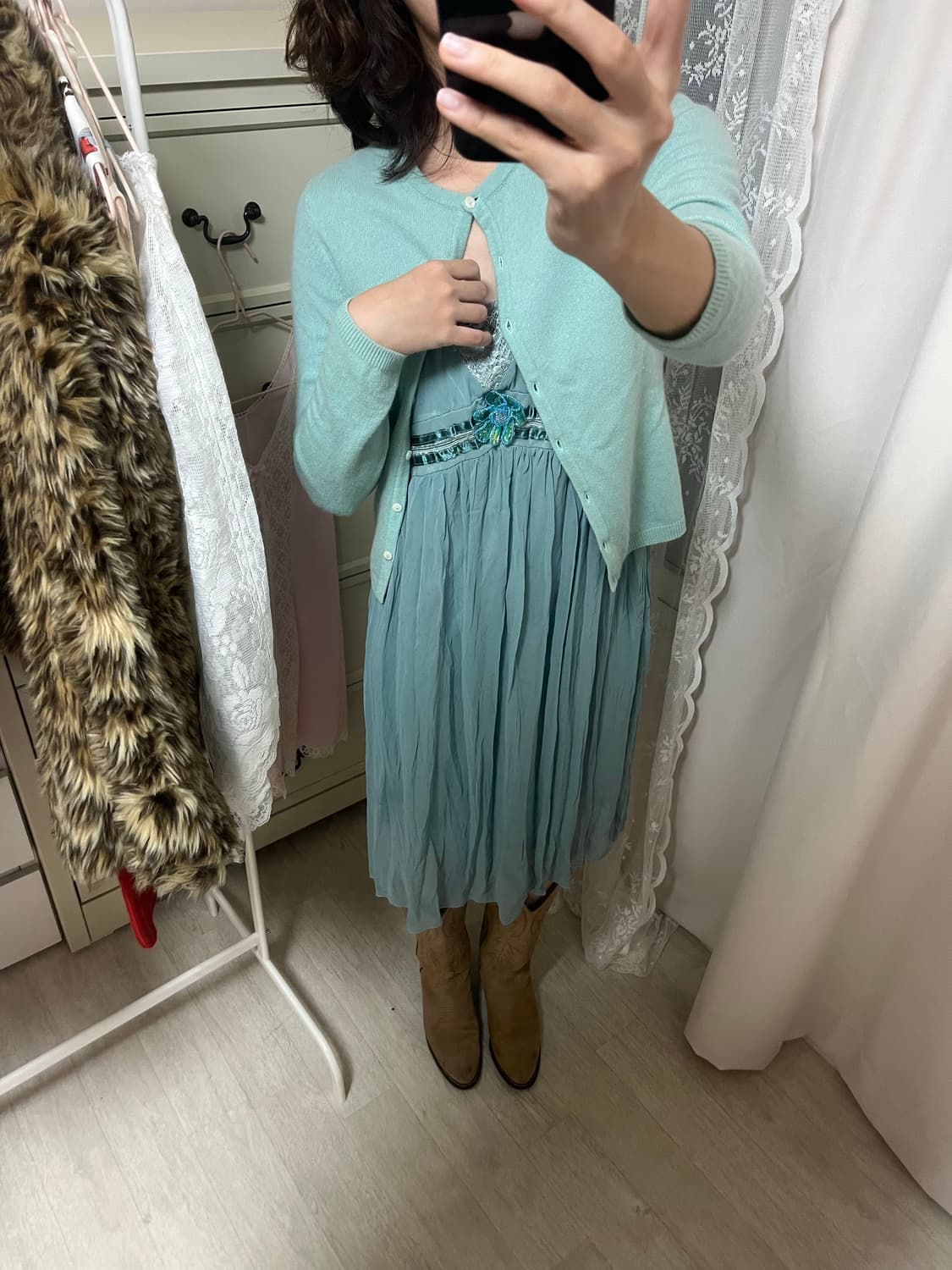 Mint blossom dress (vintage) 상품이미지4