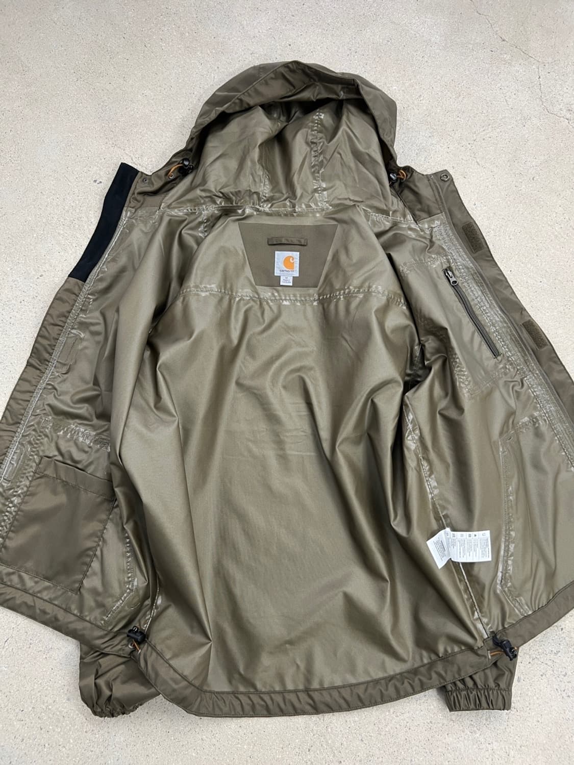 (새상품) 칼하트 카키 스톰디펜더 레인 자켓 상품이미지7