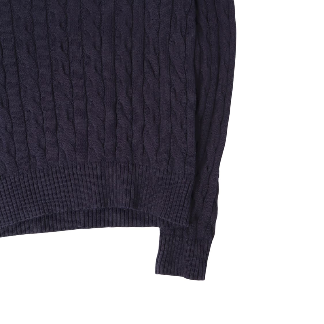 폴로 랄프로렌 네이비 레드 포니 코튼 케이블 니트 상품이미지7