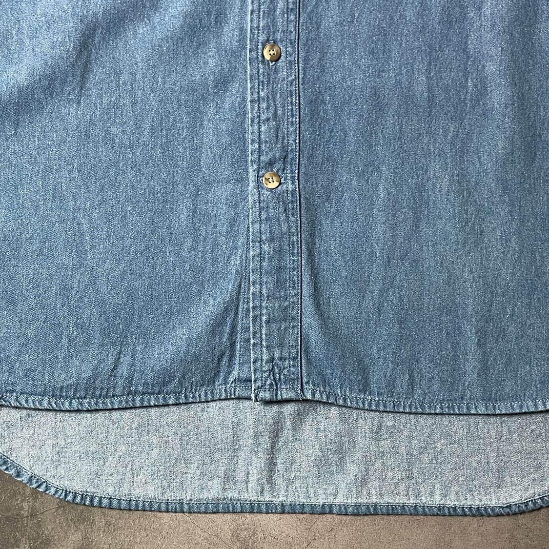 ULTRACLUB 빈티지 다운버튼 코튼 데님 셔츠 A00732 상품이미지4