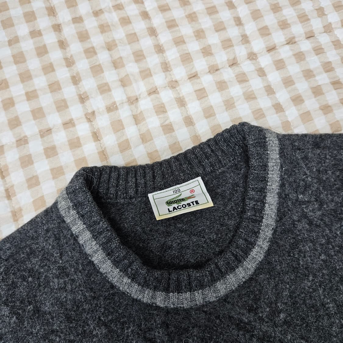 라코스테 울100 니트 스웨터 남자100 상품이미지2