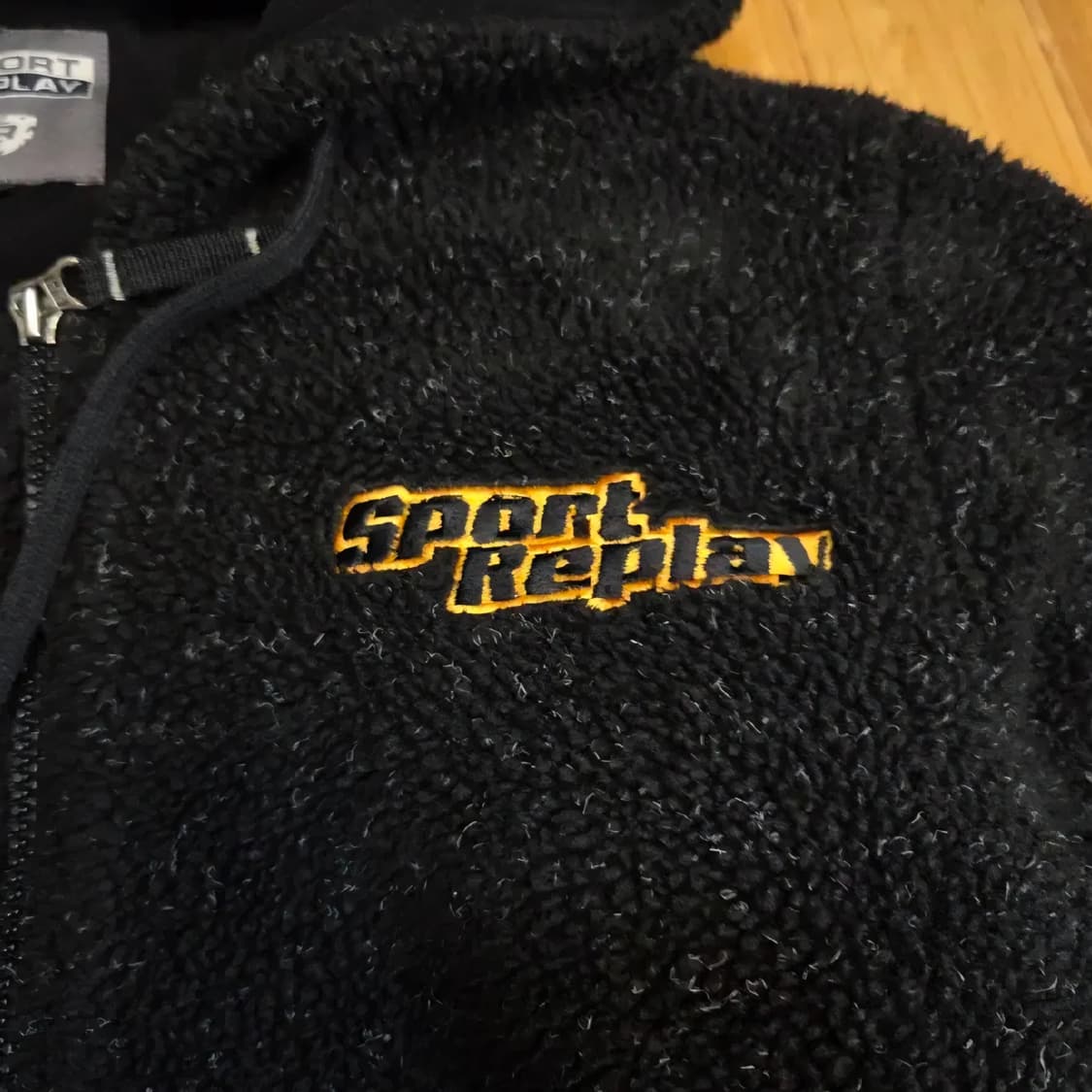 올드스쿨 90s Sport Replay 스포츠리플레이 빅로고 쉐르파 자켓 상품이미지4