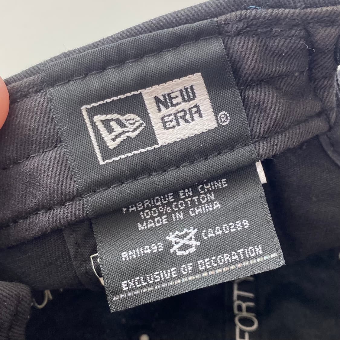 뉴에라 9FORTY 오벌 패치 데미지 언스트럭쳐 볼캡 - 블랙 상품이미지4