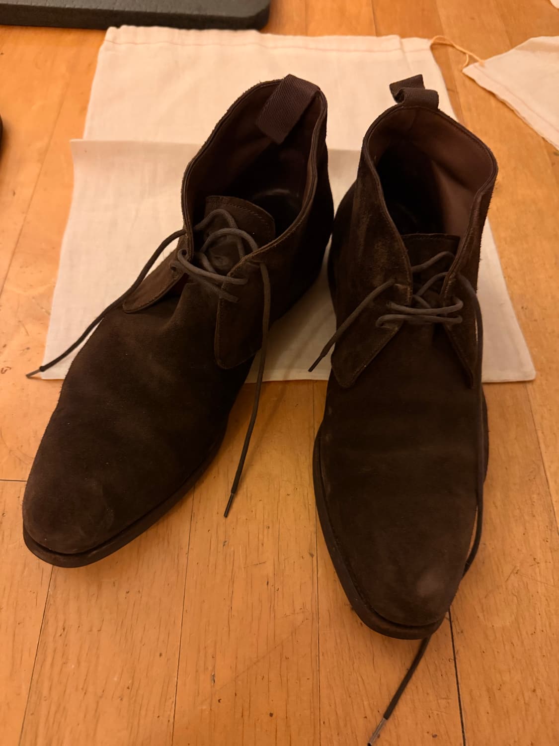 까르미나 Carmina 남성 스웨이드 처카 부츠 브라운 8(260-265 상품이미지1