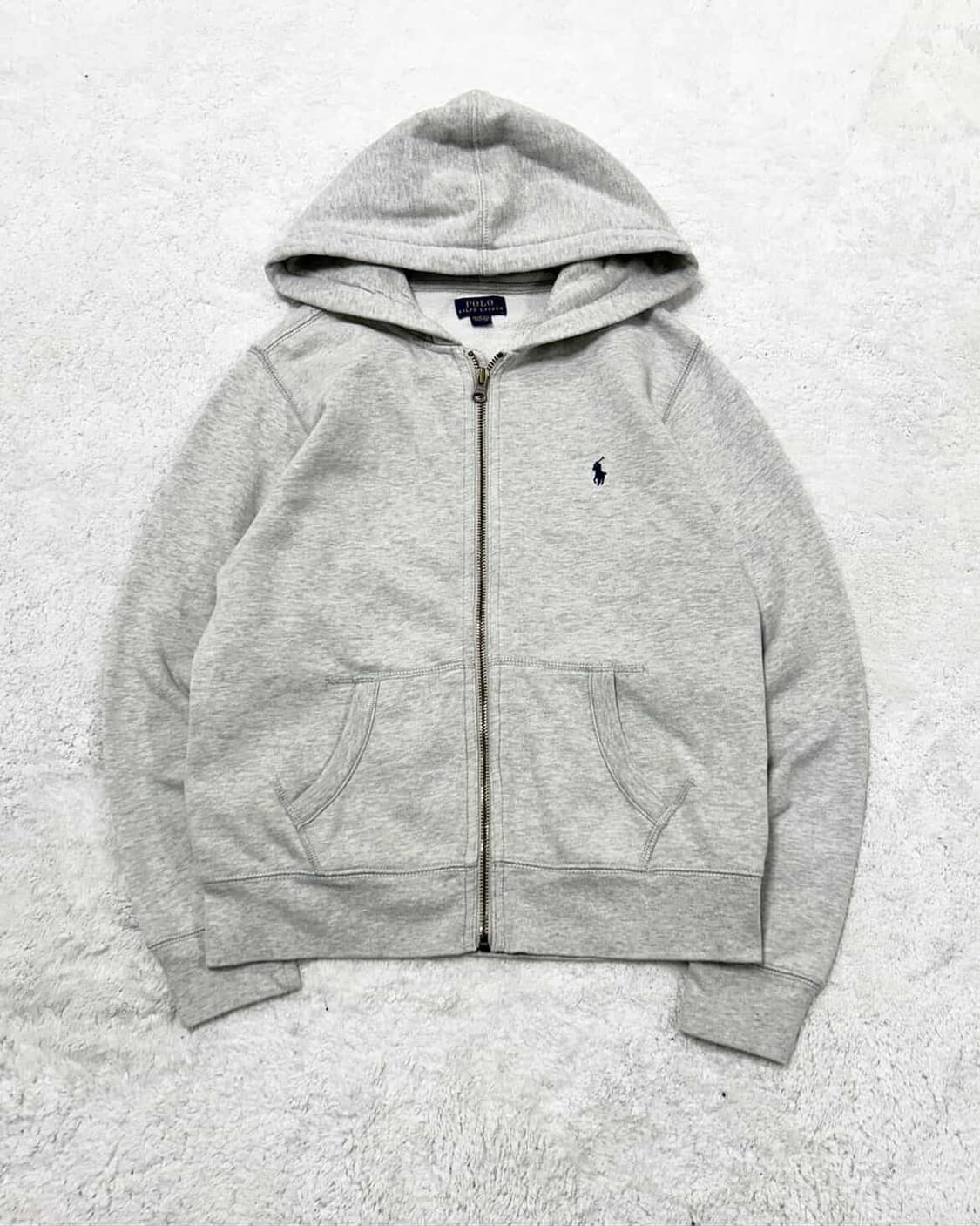 폴로 네이비포니 그레이 후드집업 상품이미지5