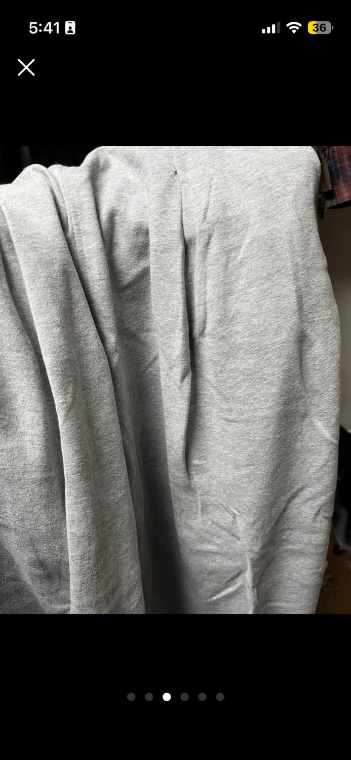 제로 원턱 스웨트 팬츠 그레이 L 상품이미지4