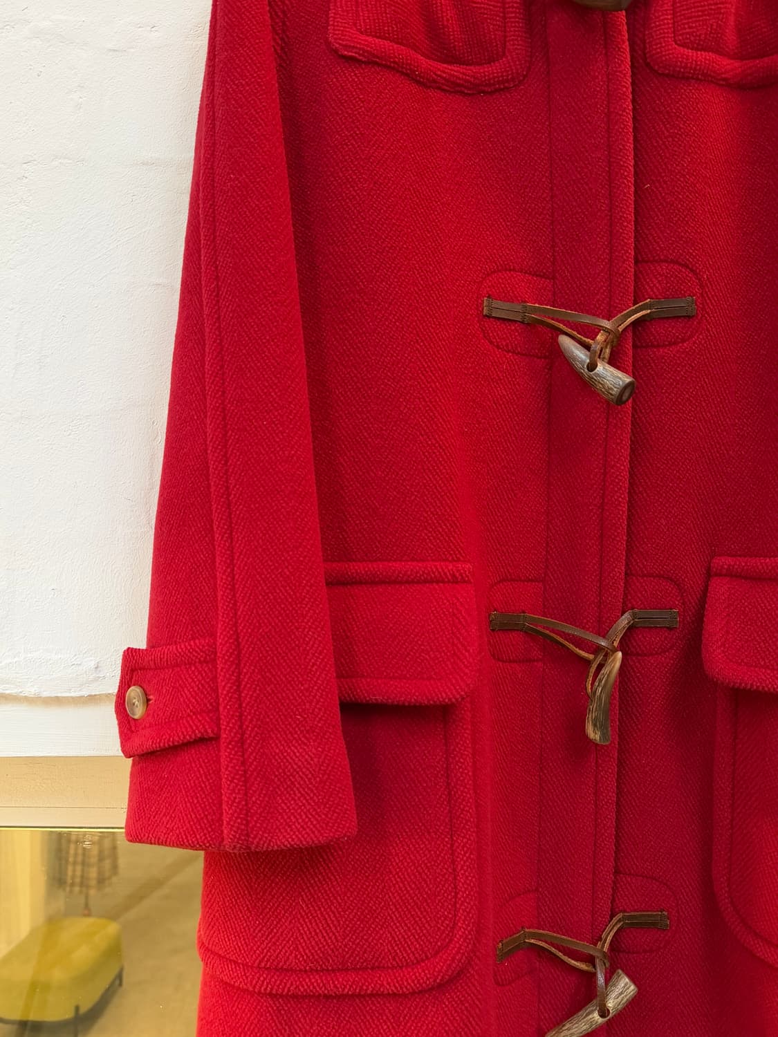 Old England 영국제 레드 울 더플 코트 상품이미지3