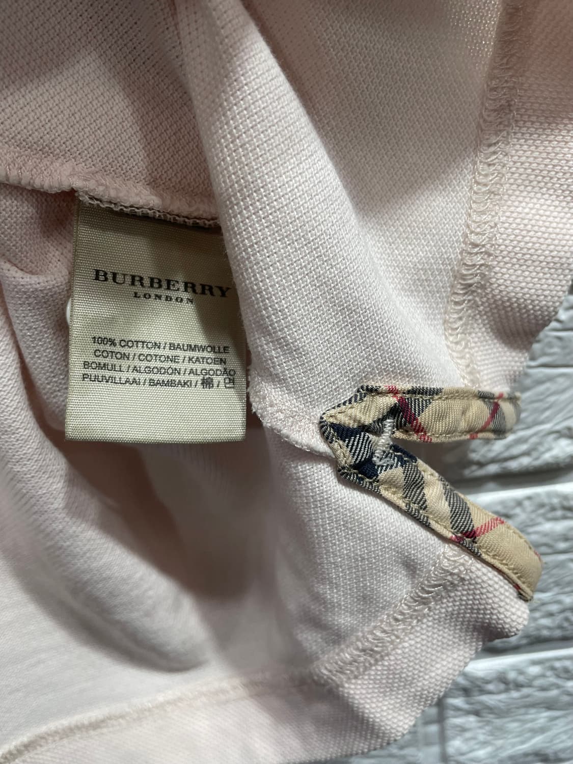 버버리 노바체크 카라티 L 반팔티셔츠:) 반팔면티 상품이미지3