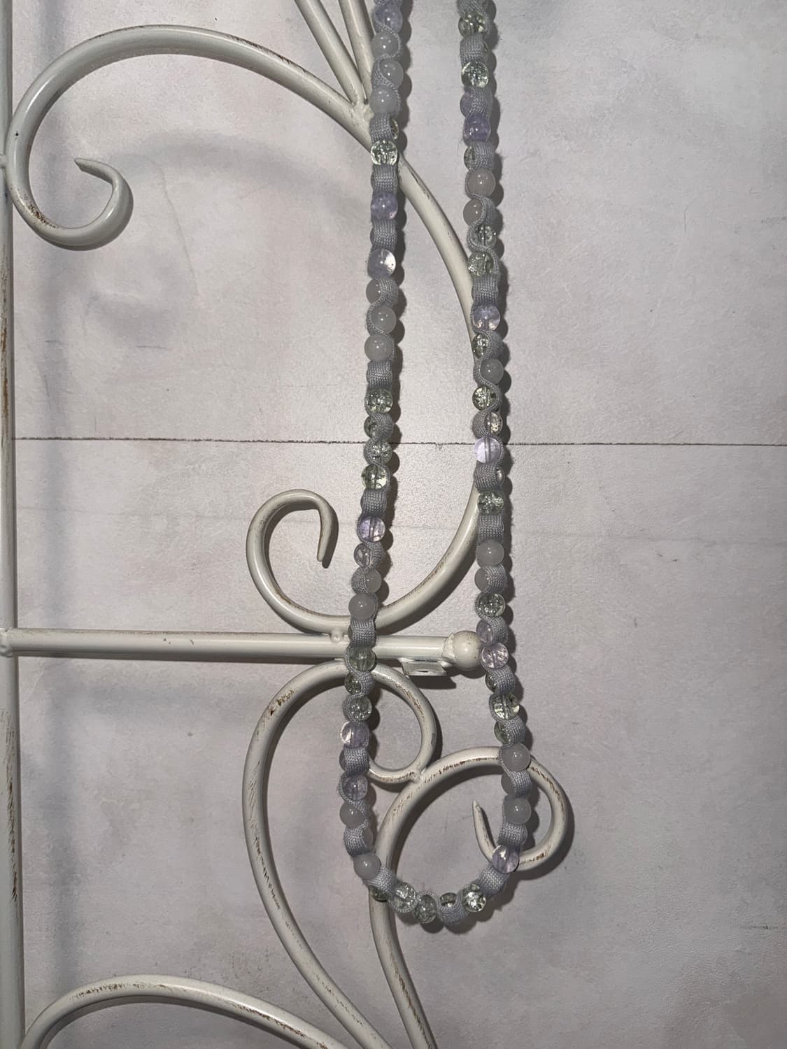 Ash purple strap beads necklace  상품이미지7