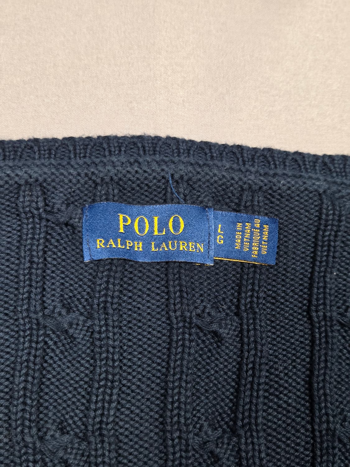 [폴로 랄프로렌] 케이블 코튼 브이넥 스웨터 | A00158 상품이미지3