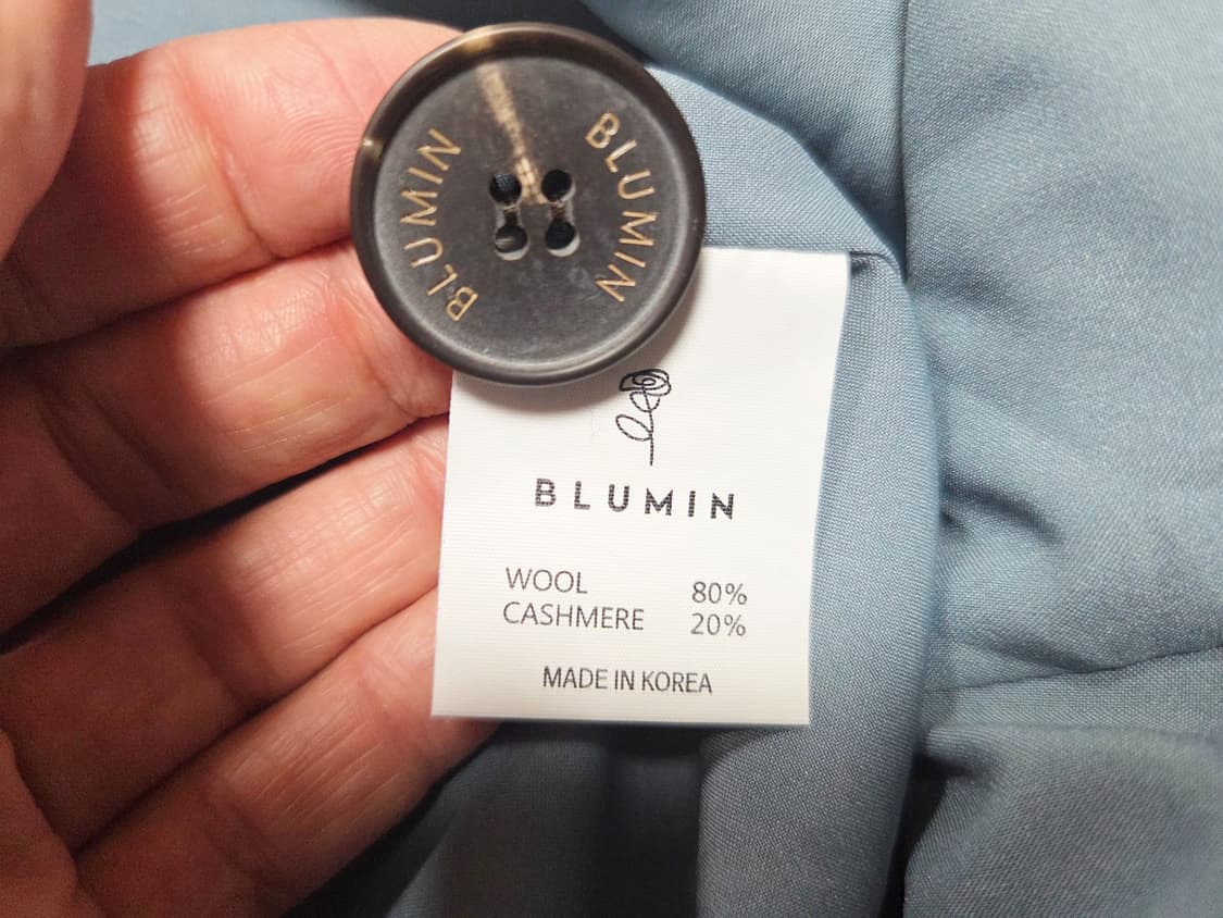 블루민(BLUEMIN) 캐시울 매니쉬 코트 55-66 새상품 상품이미지8
