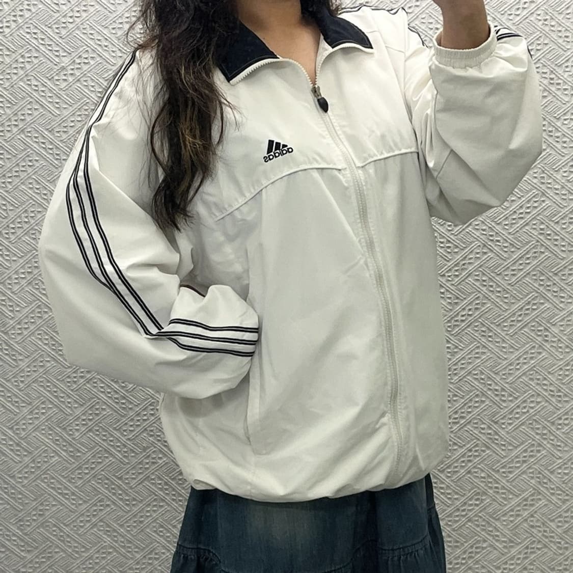 아디다스 올드스쿨 오버핏 윈드브레이커 바람막이 105 C05842 상품이미지1