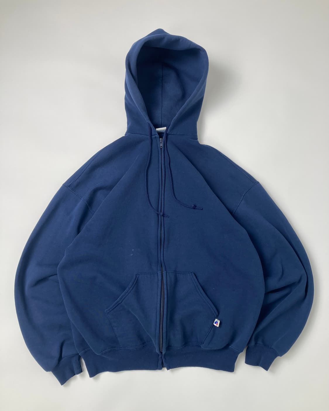 90s Russell Zip Up Hoodie (navy) 상품이미지1