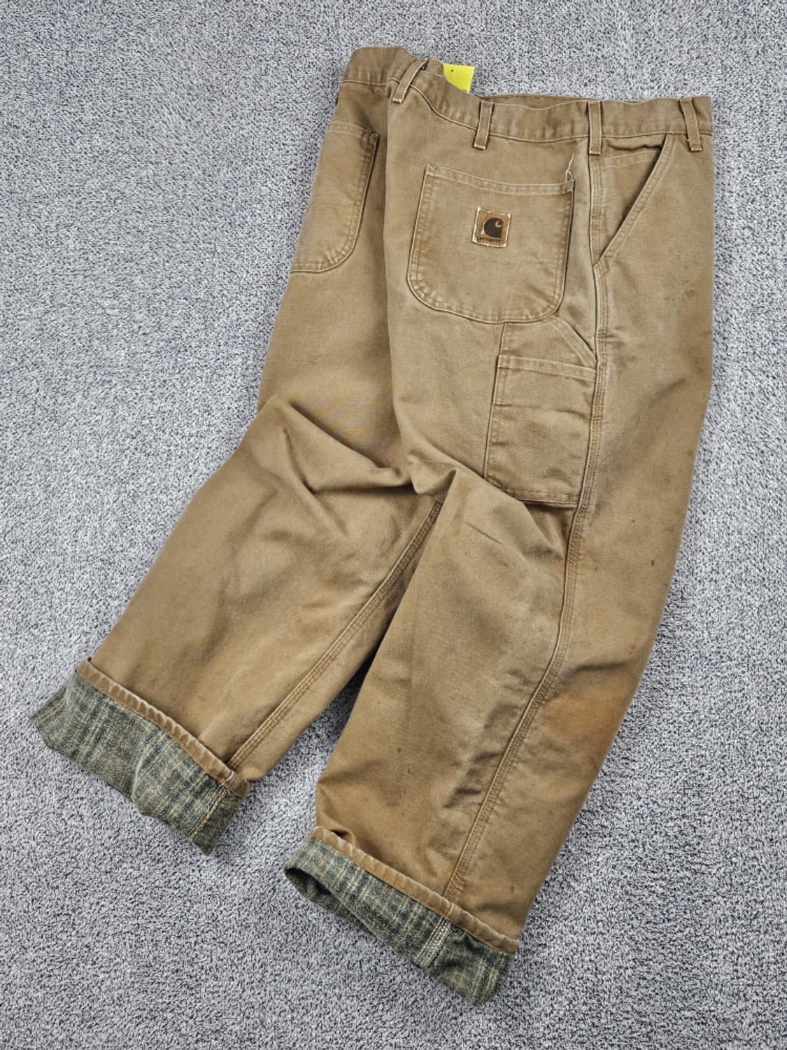 칼하트 헤비 플란넬 캔버스 카펜터 팬츠 ( 36 X 30 )/ 10048 상품이미지3