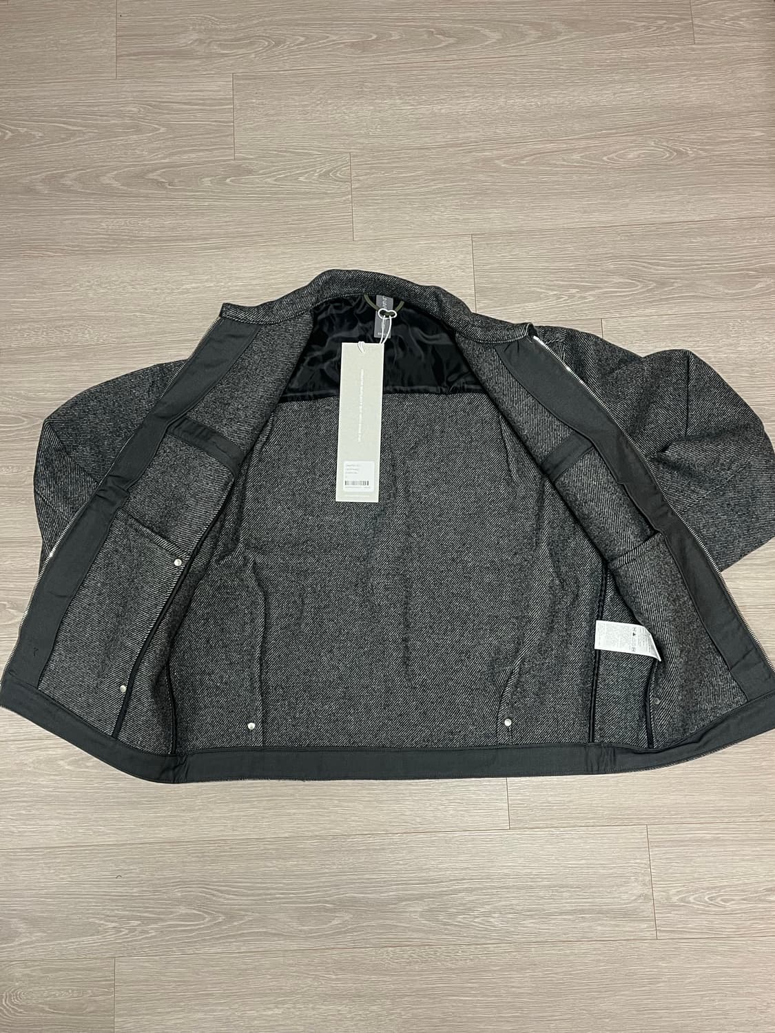 (새상품) 언어펙티드 UNAFECTED 울 헤링본 트러커 자켓 상품이미지5