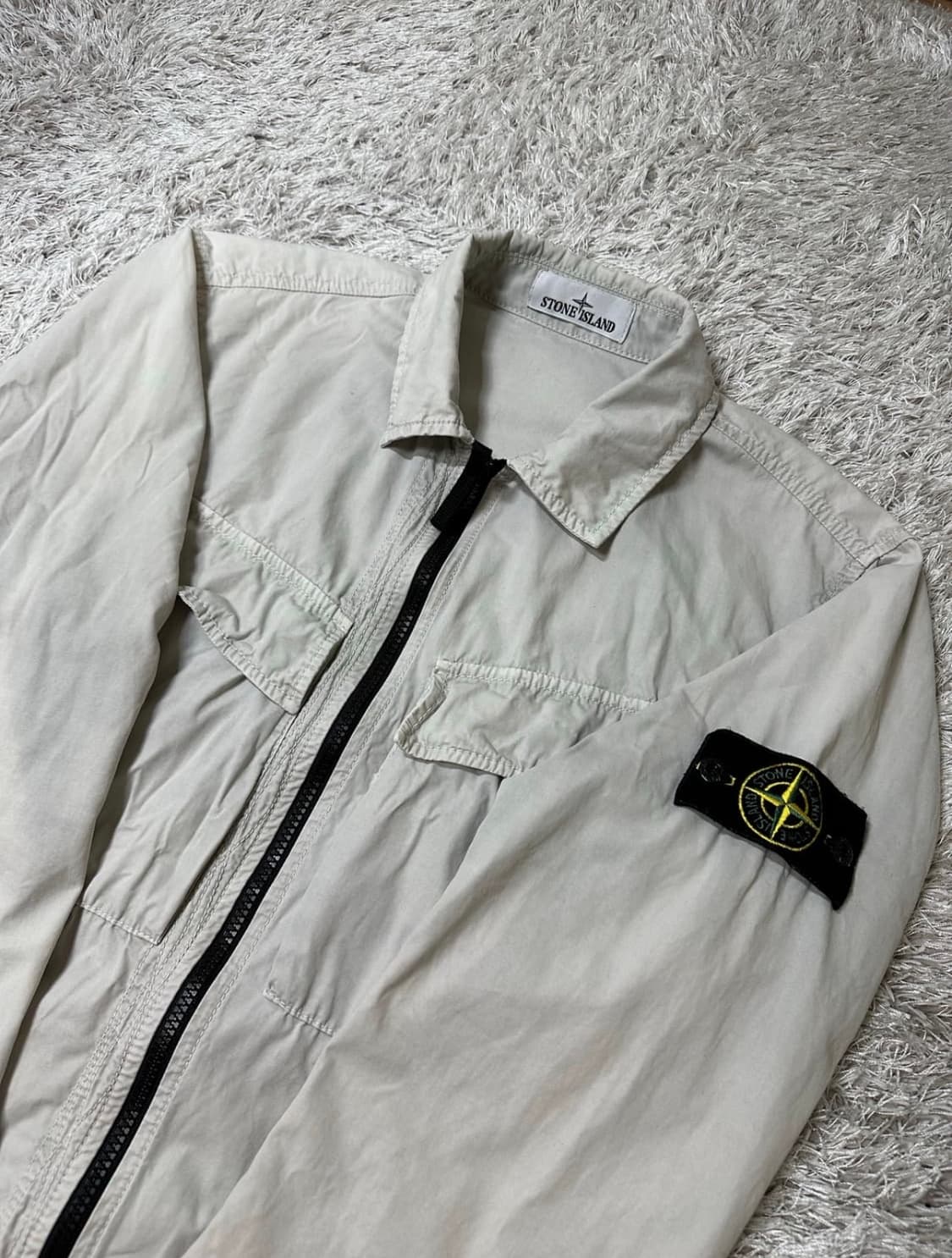 [M] 정품 스톤아일랜드 22FW 올드이펙트 오버셔츠 상품이미지2