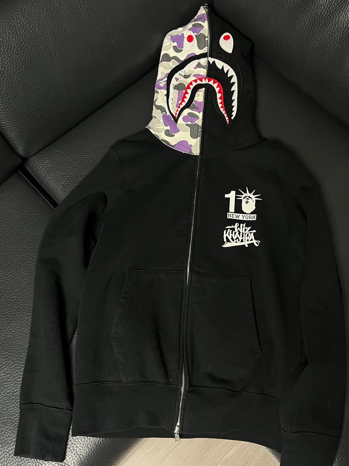 베이프 뉴욕 10주년 위즈칼리파 후드집업 s 상품이미지2