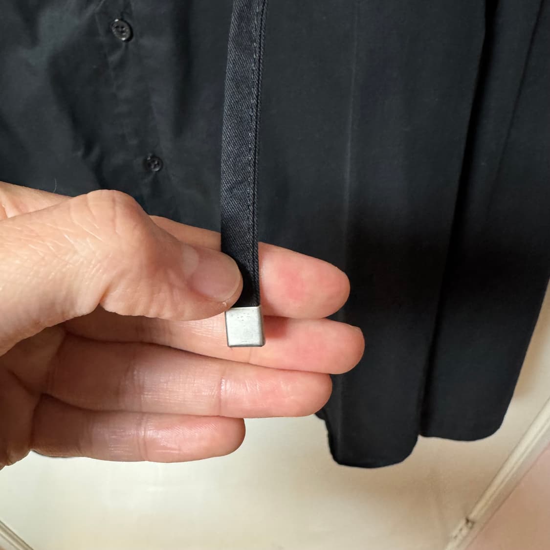 SATUR 블랙 지퍼 셔츠 자켓 L사이즈 상품이미지5