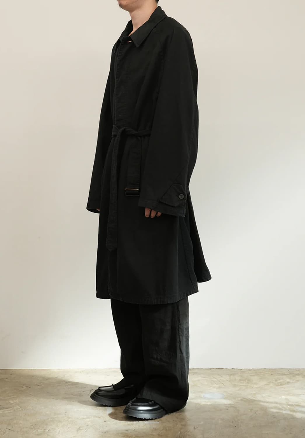 Ancellm Drill Balmacaan Coat  상품이미지5