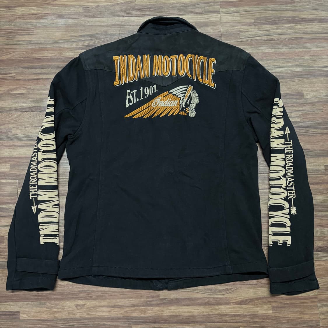 인디언 모터사이클 웨스턴 바이크 싱글 코튼 라이더 자켓 상품이미지3