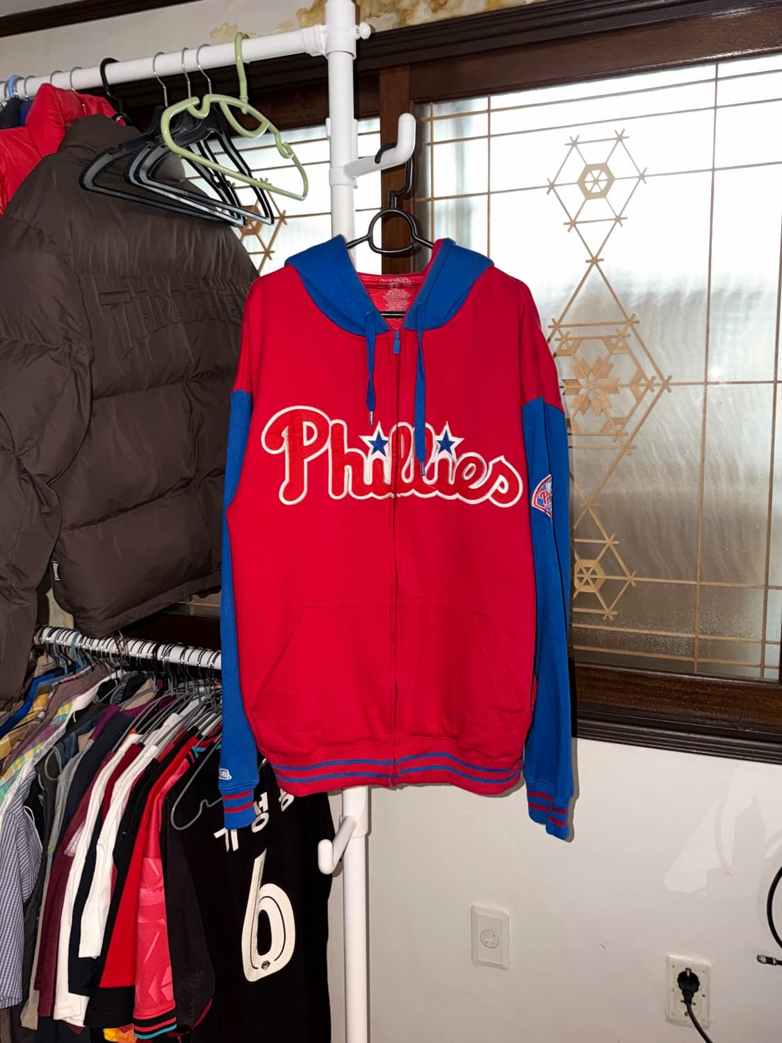 00’s MLB Stitches 필라델피아 필리스 후드집업 상품이미지1