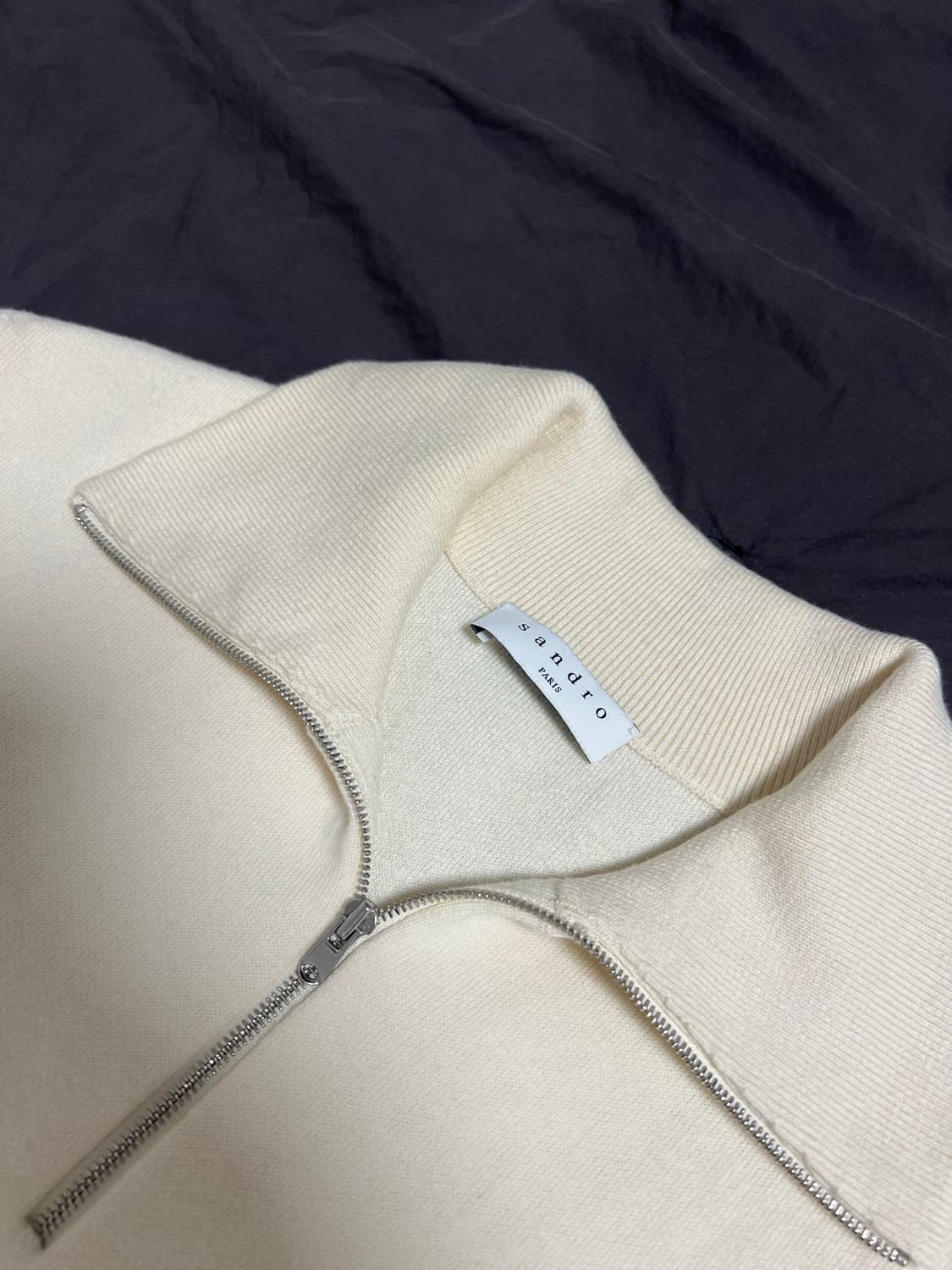 산드로 옴므 니트반팔 집업 상품이미지3