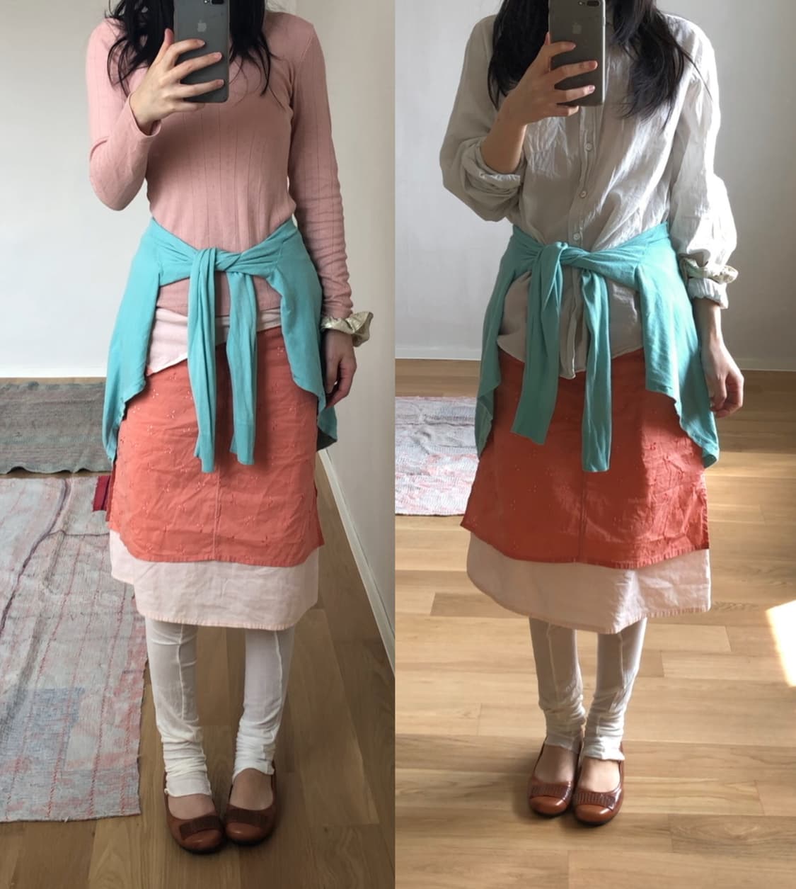 [직수입] 빈티지 kookai 스커트와 티셔츠 세트 상품이미지1