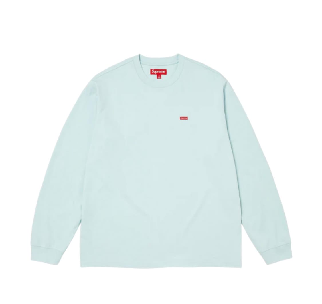 25fw슈프림 미니로고 롱슬리브 M 라이트 블루 상품이미지1