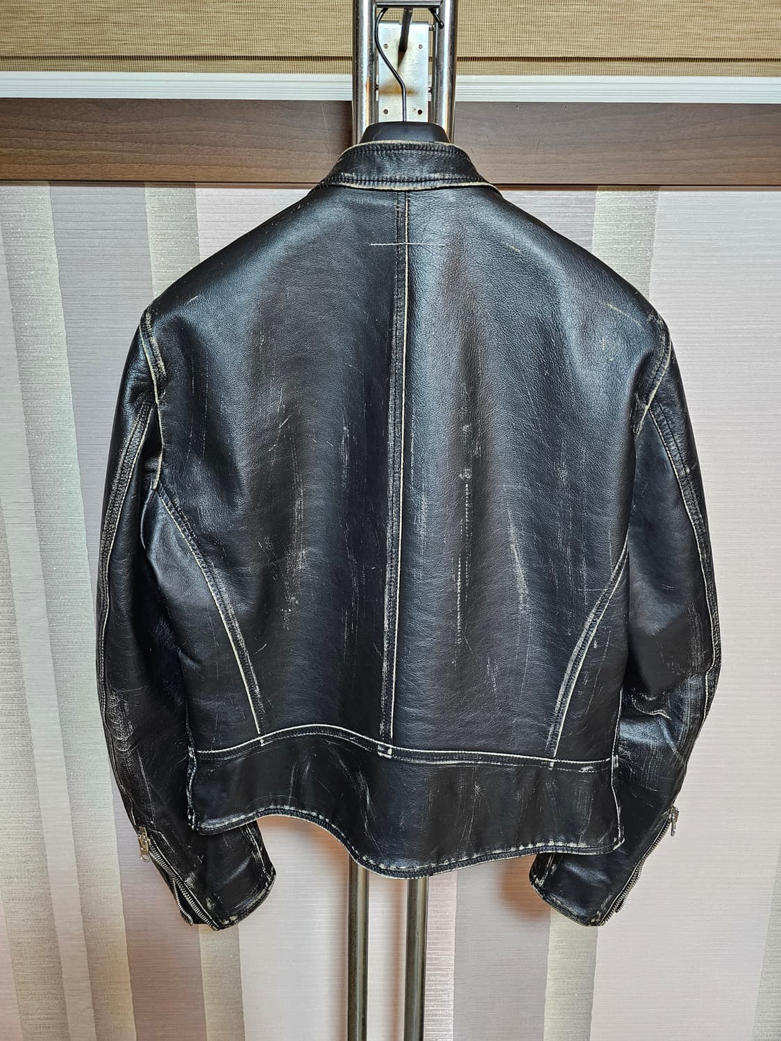 MM6 메종 마르지엘라 5zip 라이더 자켓 상품이미지2