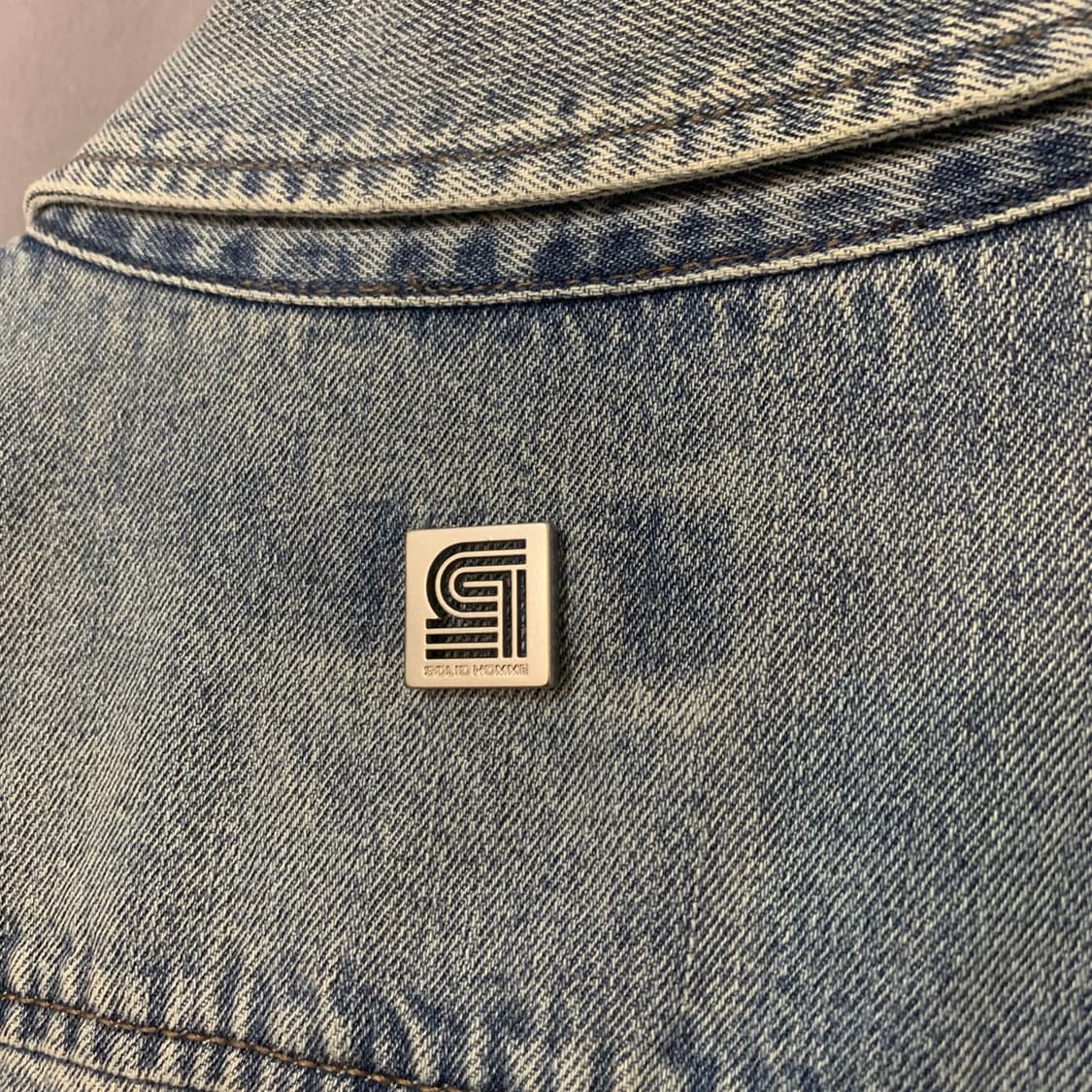 48 솔리드옴므 19 워싱 청남방 데님 셔츠 자켓 셔켓 상품이미지3