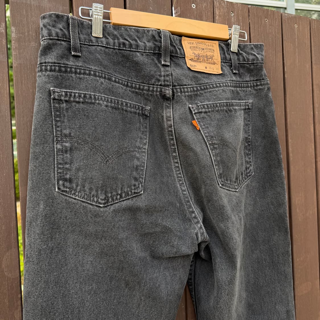 90s Vintage USA Levis 517 W36 L30 Black 상품이미지6